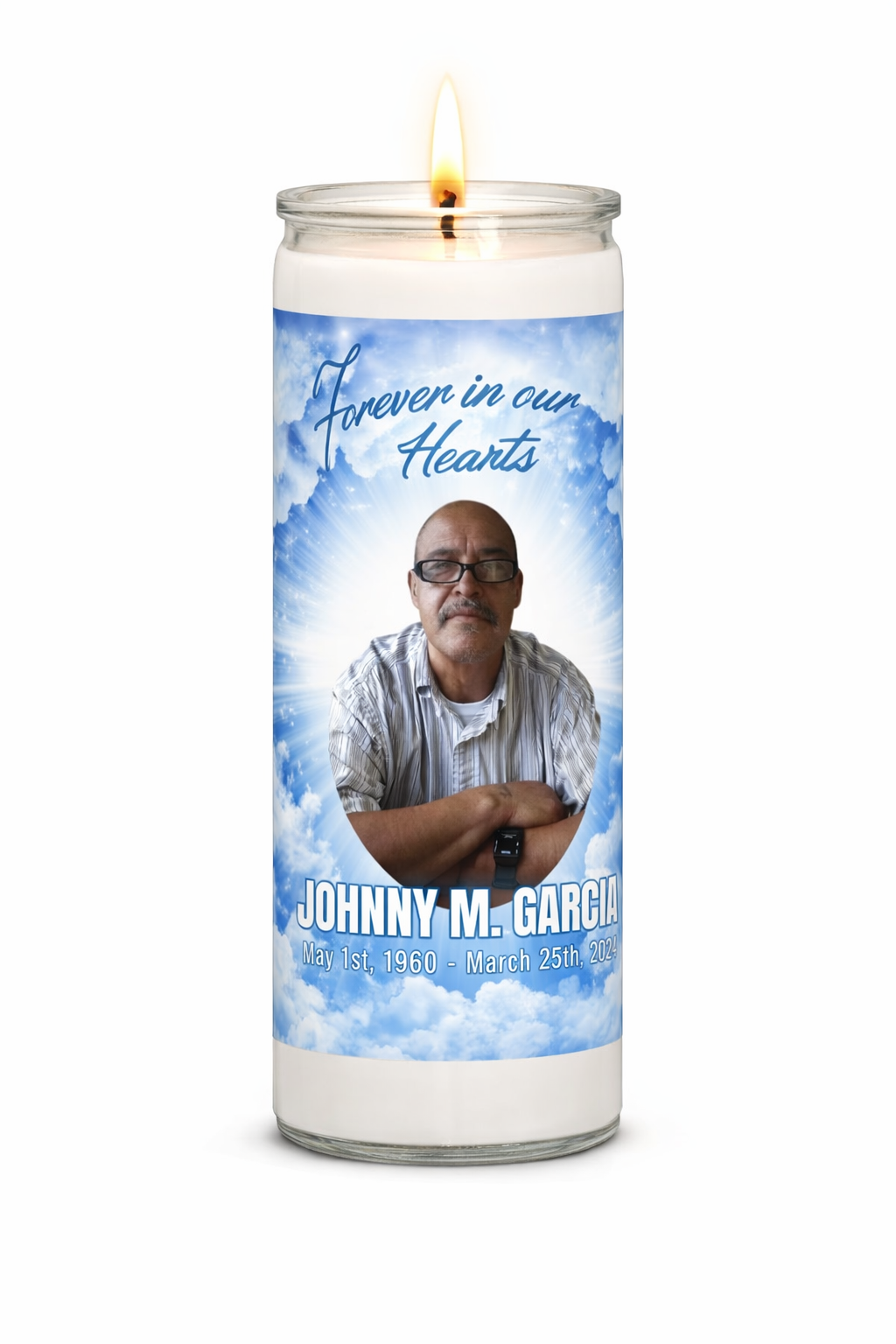 Custom Memorial Candle